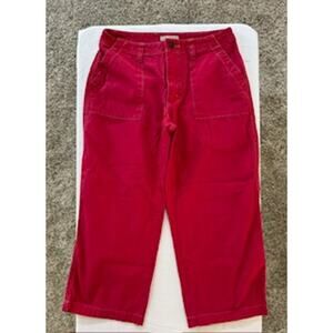 Royal Robbins Women’s Travel Cargo Wide Leg Pants – Size 4 – Red